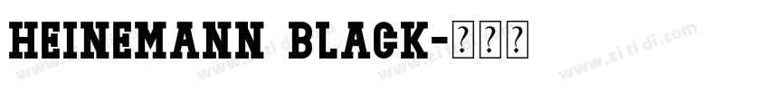 Heinemann Black字体转换 Heinemann Black字体转换